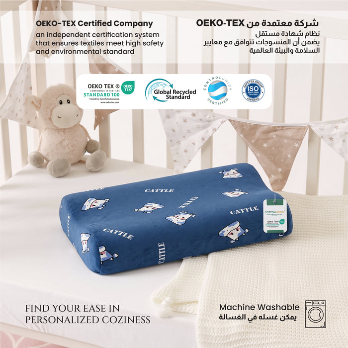 Kids Contour Memory Foam Pillows - Cattle (26x38cm)