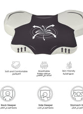 Cervical Memory Foam Contour Pillow with Ergonomic Support 60x45x40cm - Cotton Home