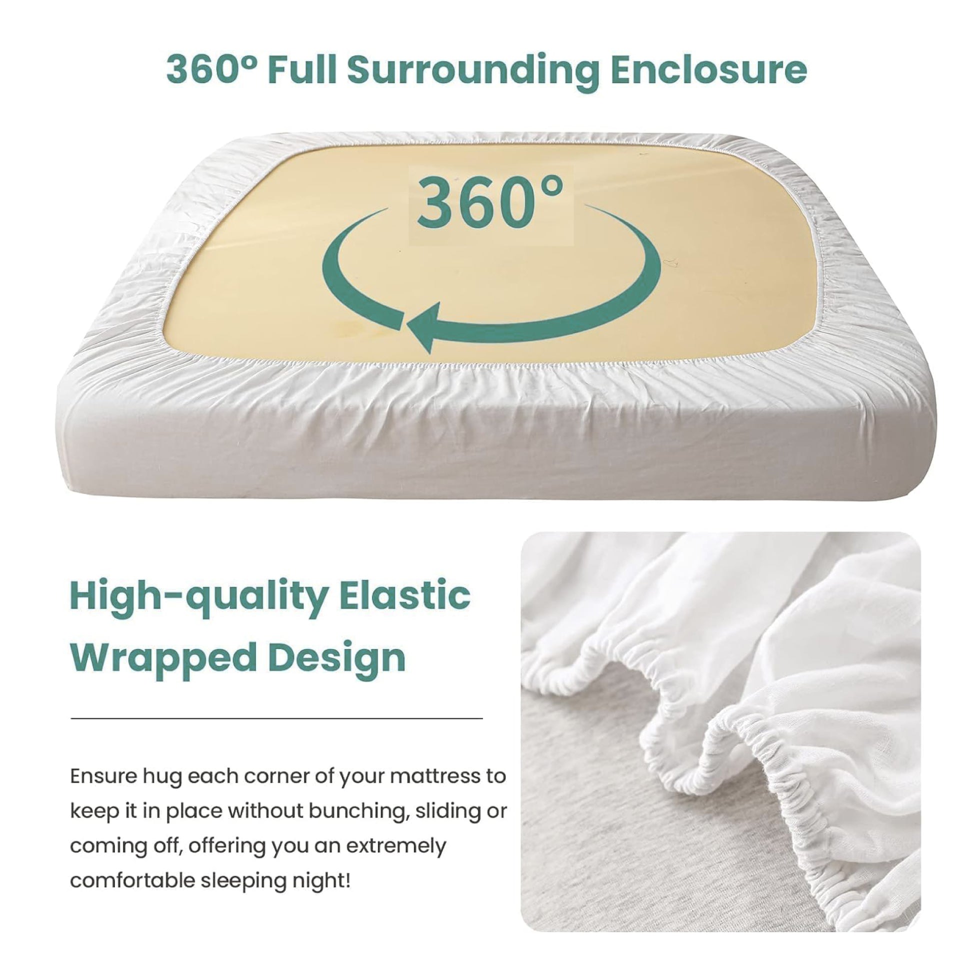 Premium Quality Super Soft King Size 6 pieces Duvet Cover Set 220x240cm Light Grey - Cotton Home