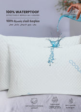 Collant Waterproof Pillow Protector 50 X 75 CM - 1 Piece, White