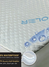 Premium Coolent Mattress Protector 160x200+35CM Breathable & Waterproof - Cotton Home