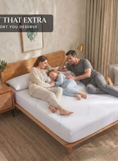 Premium Coolent Mattress Protector 90x200+35CM  Breathable & Waterproof