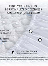 Premium Coolent Mattress Protector 90x200+35CM  Breathable & Waterproof