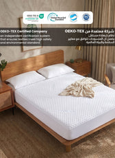 Premium Coolent Mattress Protector 90x200+35CM  Breathable & Waterproof