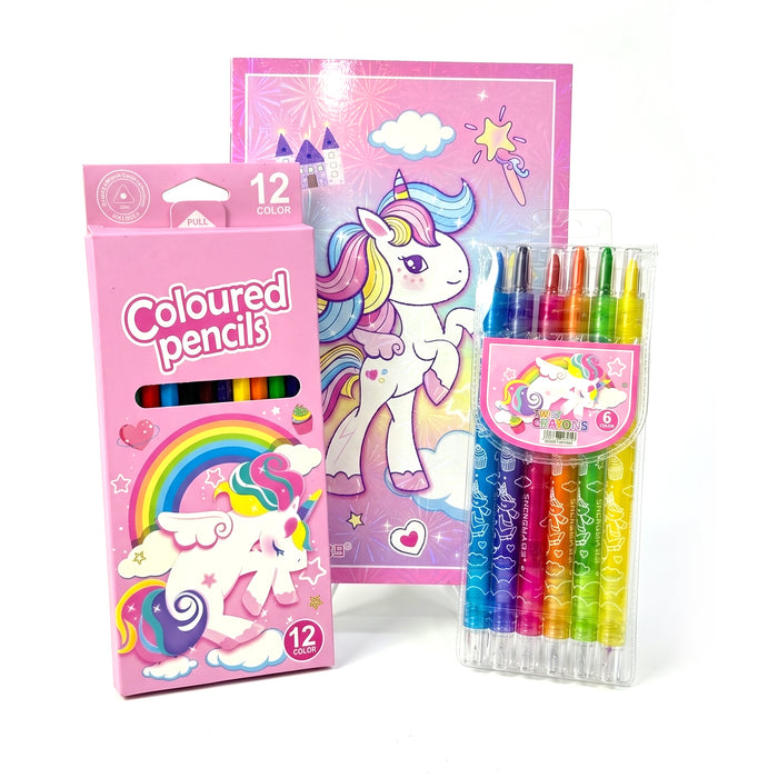 Back to School Essentials 4PC Premium Cotton Kids Bedding & Free Pencil Set Gradient