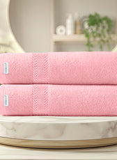 Cotton Bath Sheet 100x150 CM 2 Piece Set-Soft Feel, Quick Dry, Highly Absorbent Durable Towels - Cotton Home