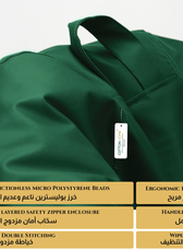 Kids Bean Bag Chair Premium PU Leather 50x80x80cm - Emerald Green