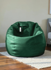 Adult Bean Bag Chair Premium PU Leather  62x105cm - Emerald Green