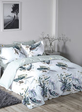 Garden Soft King Size Duvet Cover Set – 6 Pieces 220x240cm – Elegant Floral Bedding with Fitted Sheet & Pillowcases