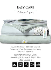 Garden Soft King Size Duvet Cover Set – 6 Pieces 220x240cm – Elegant Floral Bedding with Fitted Sheet & Pillowcases