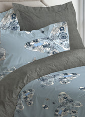 Breeze Soft King Size Duvet Cover Set – 6 Pieces 220x240cm – Elegant Floral Bedding with Fitted Sheet & Pillowcases