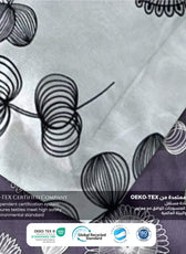 Wisteria Soft King Size Duvet Cover Set – 6 Pieces 220x240cm – Elegant Floral Bedding with Fitted Sheet & Pillowcases