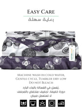 Wisteria Soft King Size Duvet Cover Set – 6 Pieces 220x240cm – Elegant Floral Bedding with Fitted Sheet & Pillowcases