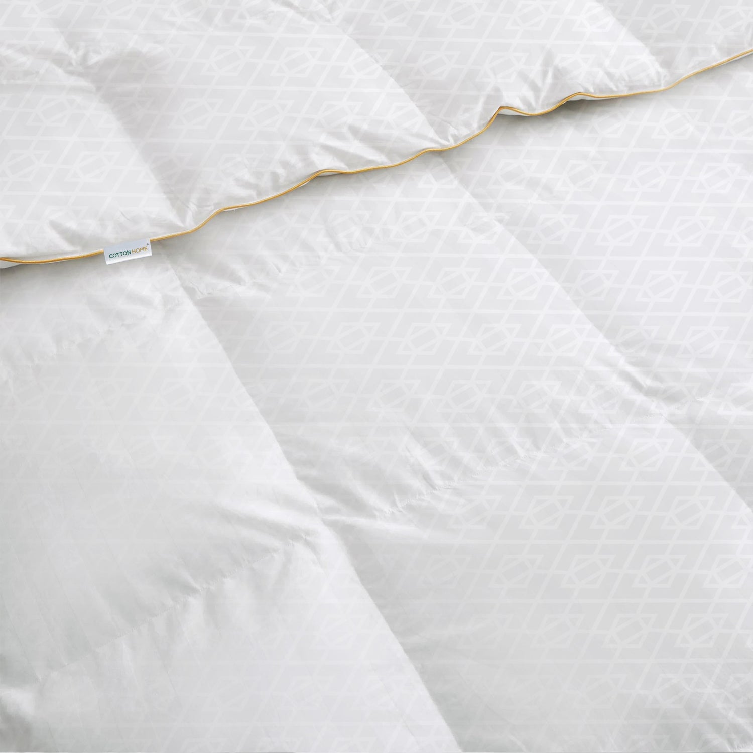 Egyptian Cotton Reverse Geometric 240x260cm Duvet - Cotton Home