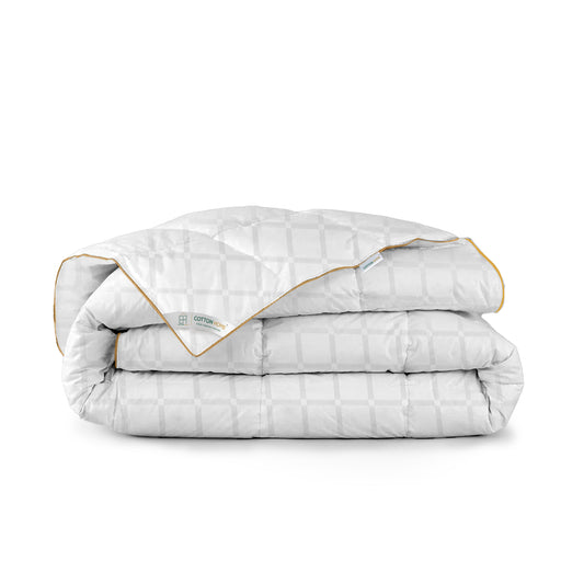 Egyptian Cotton Grid 240x260cm Duvet - Cotton Home