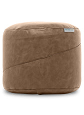 Luxury Pure Faux Leather Ottoman 45x35 cm - Cotton Home