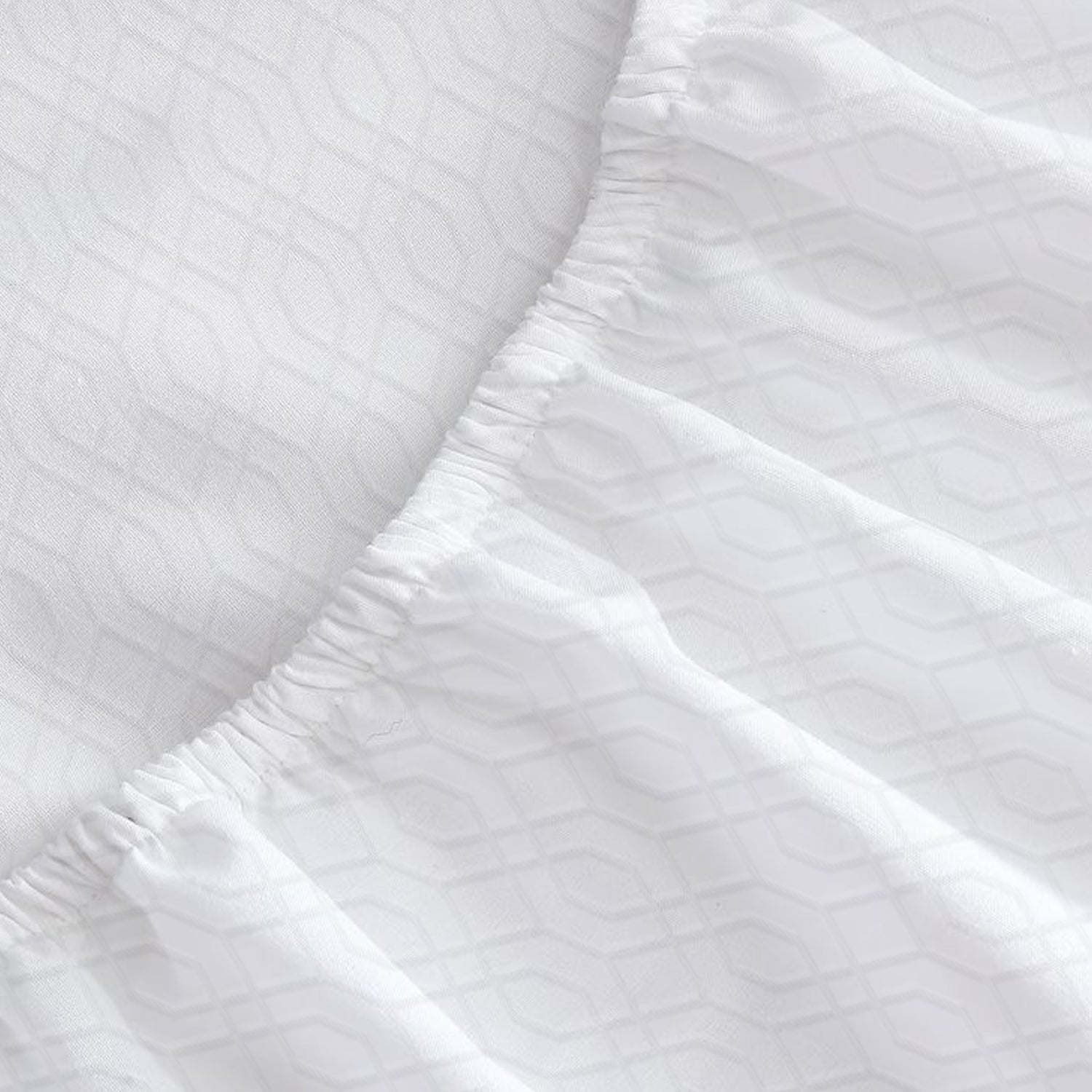 Egyptian Cotton Dobby 3PC Fitted Sheet 200X200+30CM Loom