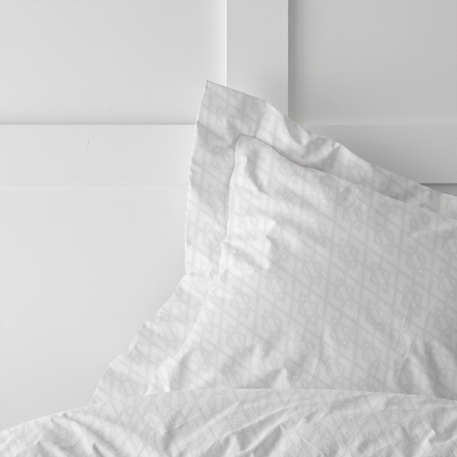 Egyptian Cotton Dobby 3PC Fitted Sheet 180X200+30CM Geometric