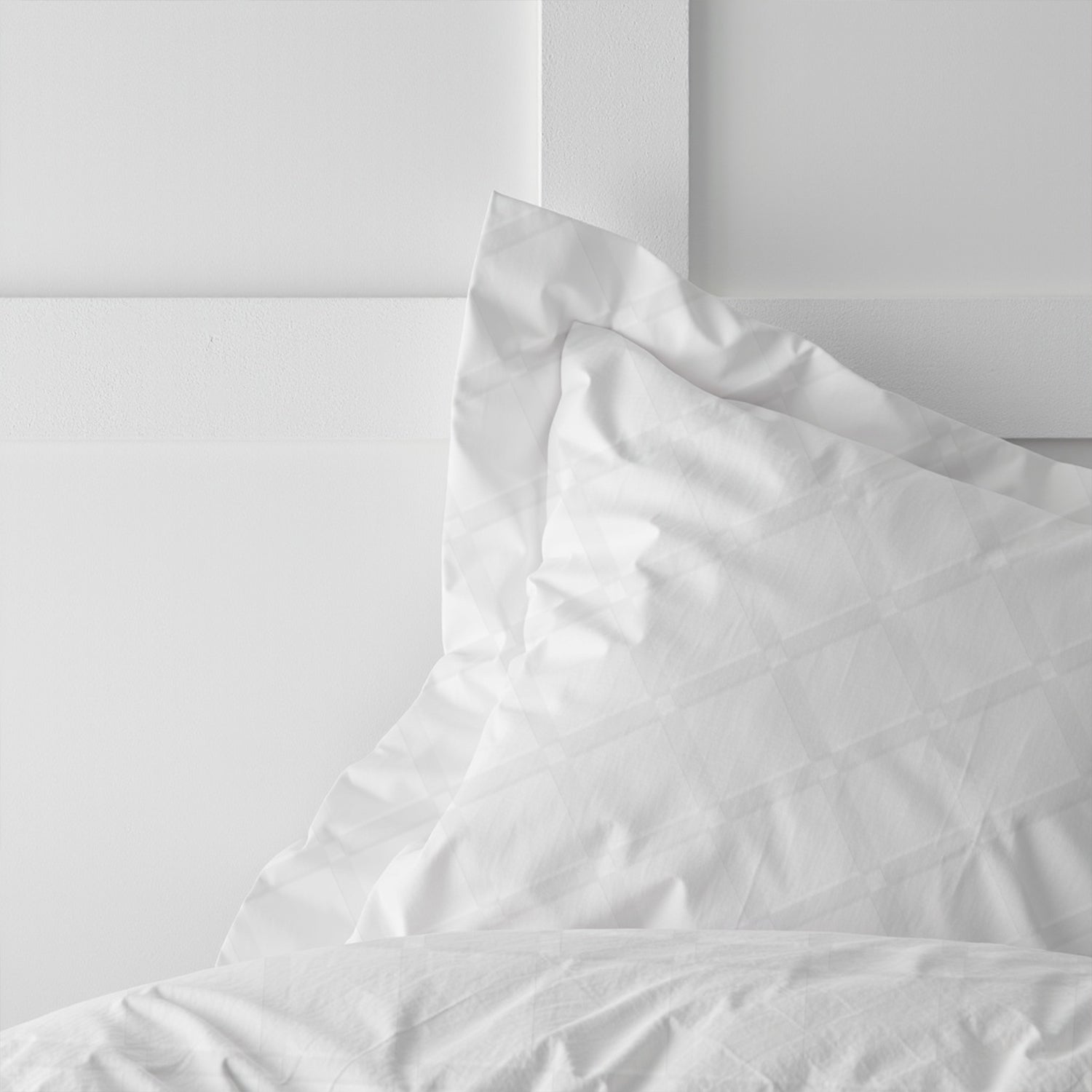 Egyptian Cotton Dobby 3PC Fitted Sheet 180X200+30CM Grid