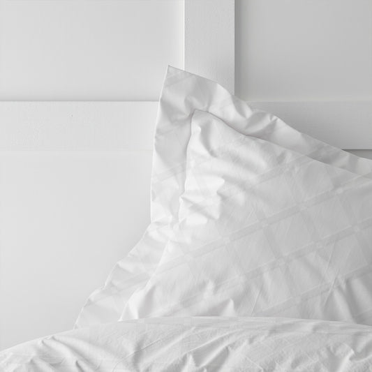 Egyptian Cotton Dobby 3PC Fitted Sheet 200X200+30CM Grid