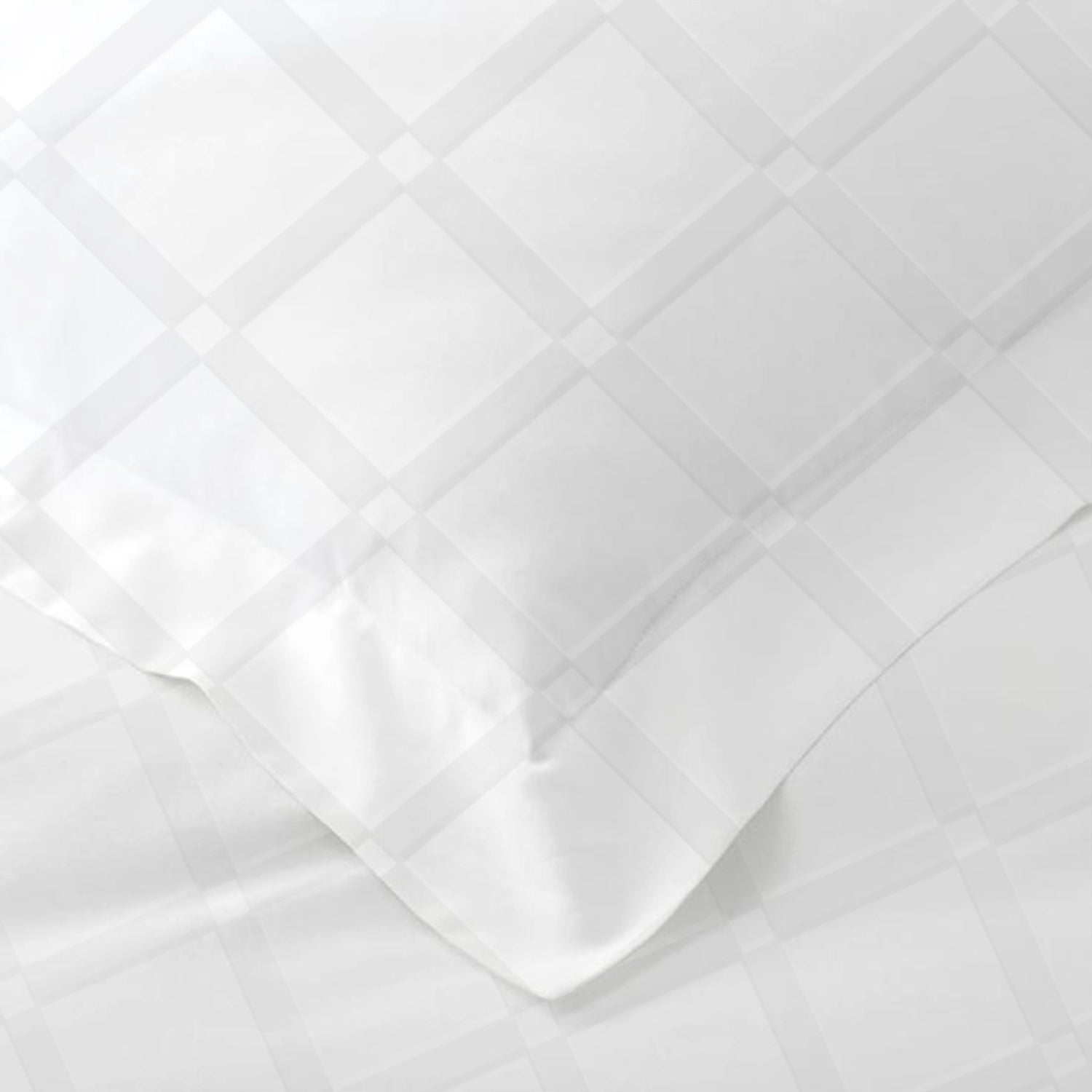 Egyptian Cotton Dobby 3PC Fitted Sheet 180X200+30CM Grid