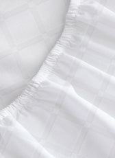 Egyptian Cotton Dobby 3PC Fitted Sheet 180X200+30CM Grid