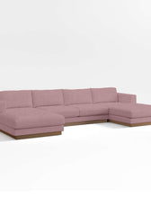 Tidal Double Chaise Fabric Sectional Sofa  Luxury Seating by Cotton Home - Cotton Home