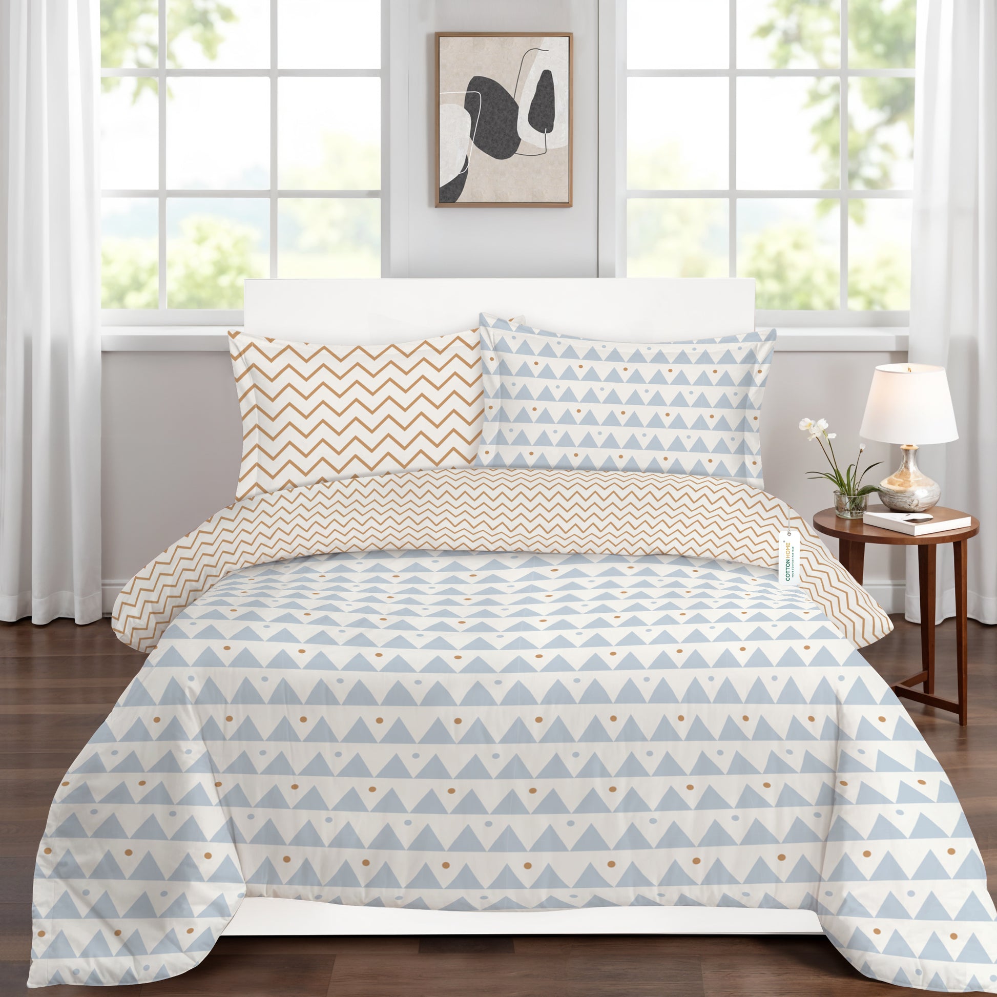 4PC Kids Duvet Cover Set – 160x220 Amber Dawn Design 100% Premium Cotton