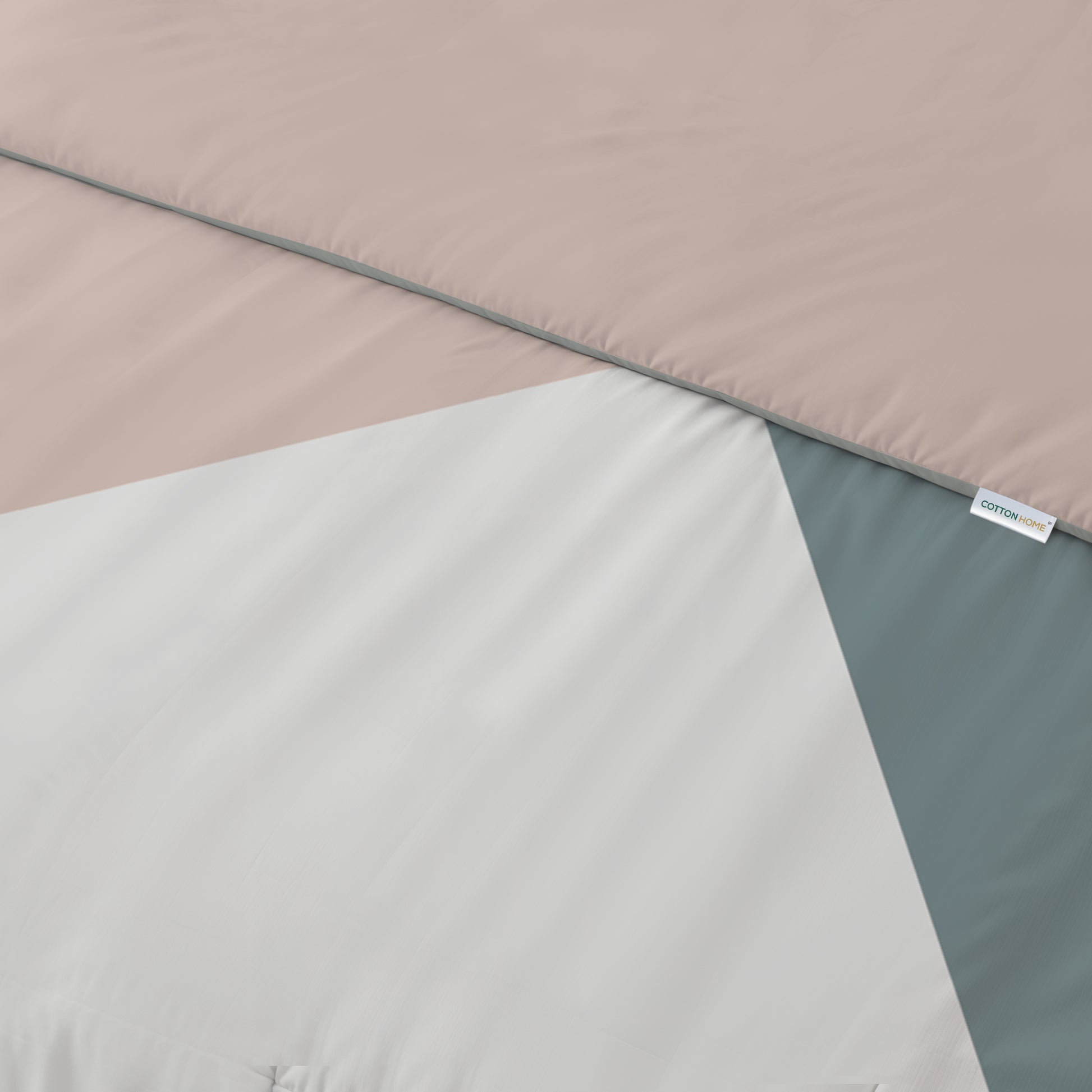 4PC Kids Duvet Cover Set – 160x220 Urban Grid Design 100% Premium Cotton