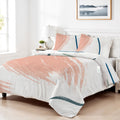 4PC Cotton Duvet Cover Set – 160x220 Pastel Strokes Design