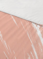 4PC Kids Duvet Cover Set – 160x220 Pastel Strokes Design 100% Premium Cotton