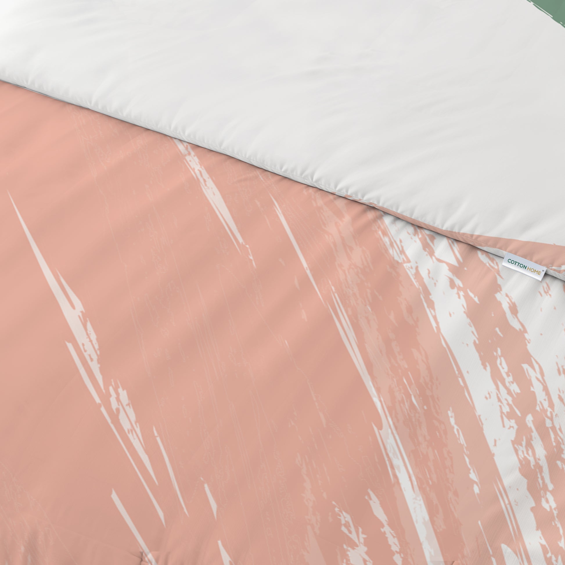 4PC Kids Duvet Cover Set – 160x220 Pastel Strokes Design 100% Premium Cotton