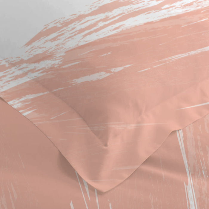 4PC Cotton Duvet Cover Set – 160x220 Pastel Strokes Design