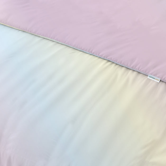 3PC Kids Duvet Cover Set – 135x220 Dusty Hue Design 100% Premium Cotton