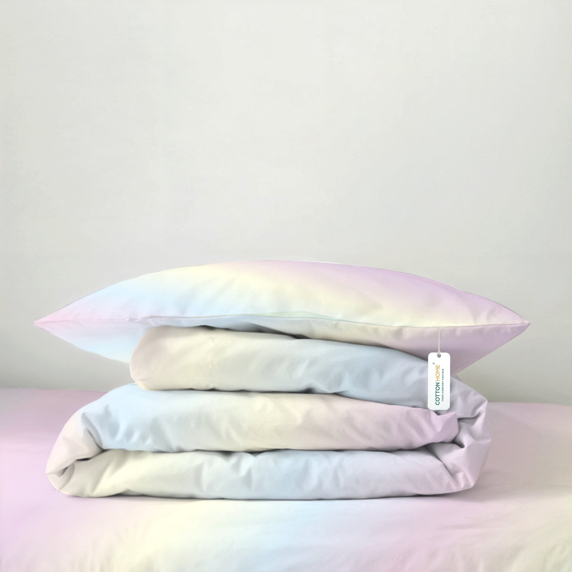 3PC Kids Duvet Cover Set – 135x220 Dusty Hue Design 100% Premium Cotton