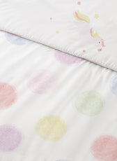 3PC Kids Duvet Cover Set – 135x220 Color Pops Design 100% Premium Cotton