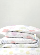 3PC Kids Duvet Cover Set – 135x220 Color Pops Design 100% Premium Cotton