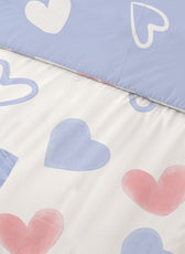 3PC Kids Duvet Cover Set – 135x220 Heartscape Design 100% Premium Cotton