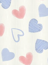 3PC Kids Duvet Cover Set – 135x220 Heartscape Design 100% Premium Cotton