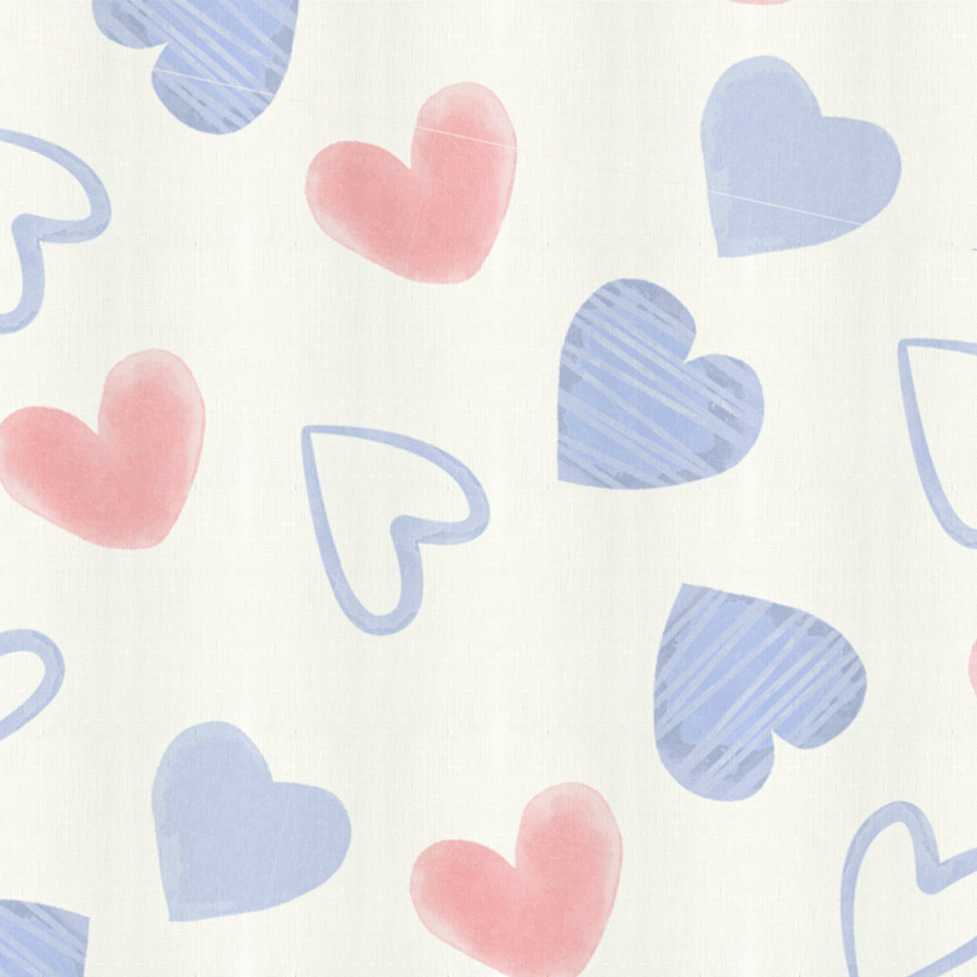 3PC Kids Duvet Cover Set – 135x220 Heartscape Design 100% Premium Cotton