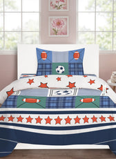 3PC Kids Duvet Cover Set – 135x220 Champions Design 100% Premium Cotton