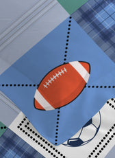 3PC Kids Duvet Cover Set – 135x220 Champions Design 100% Premium Cotton