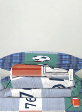 3PC Kids Duvet Cover Set – 135x220 Champions Design 100% Premium Cotton