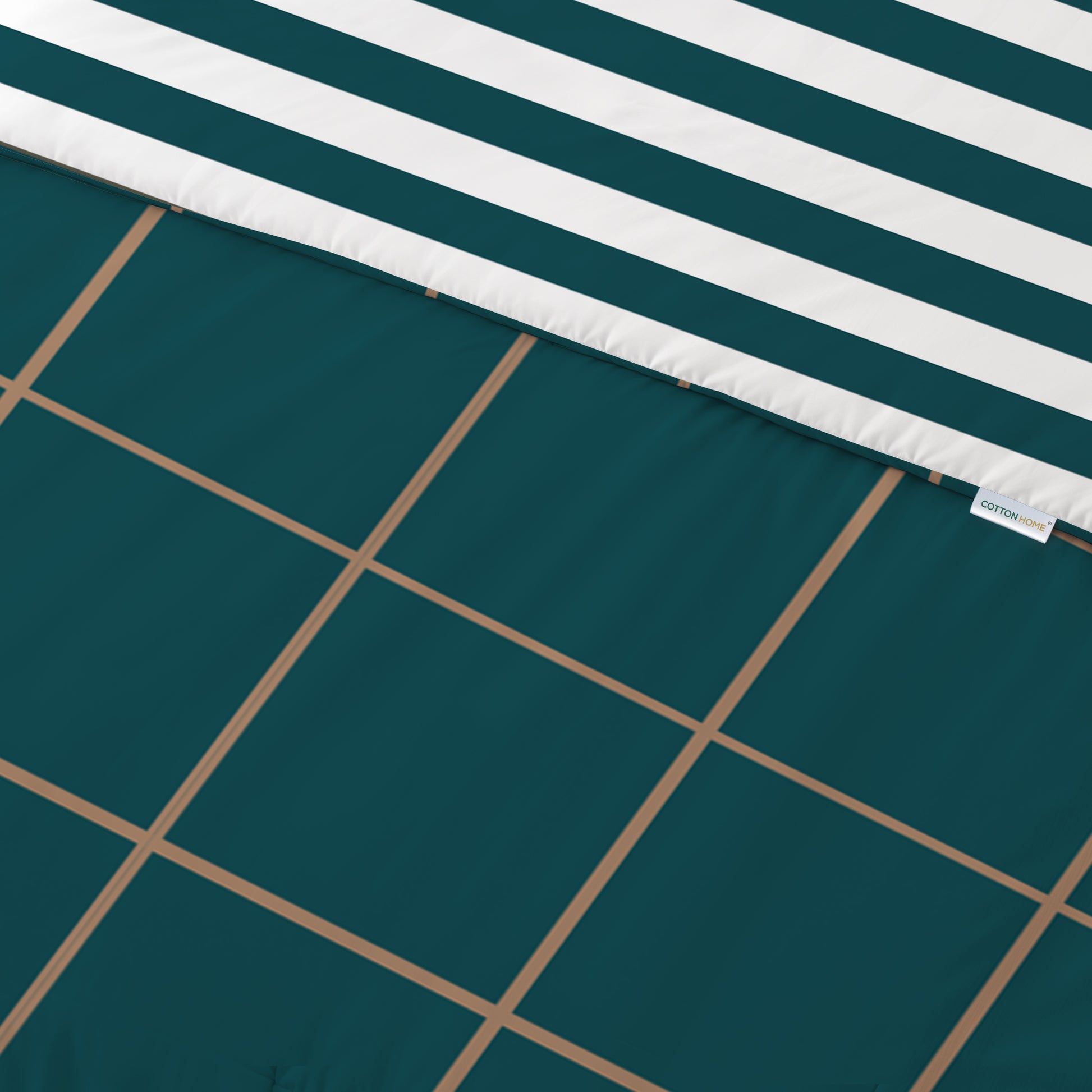 4PC Kids Duvet Cover Set – 160x220 Royal Emerald Design 100% Premium Cotton