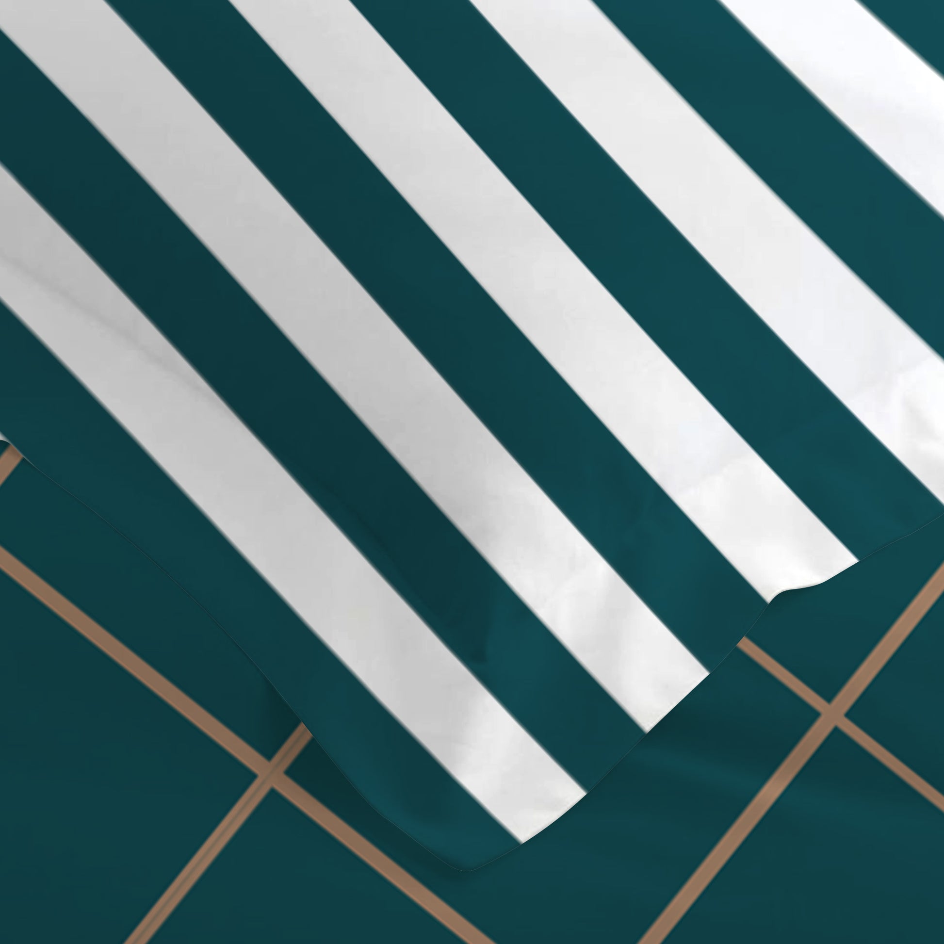 4PC Kids Duvet Cover Set – 160x220 Royal Emerald Design 100% Premium Cotton