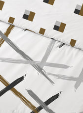 4PC Kids Duvet Cover Set – 160x220 Modern Artistry Design 100% Premium Cotton