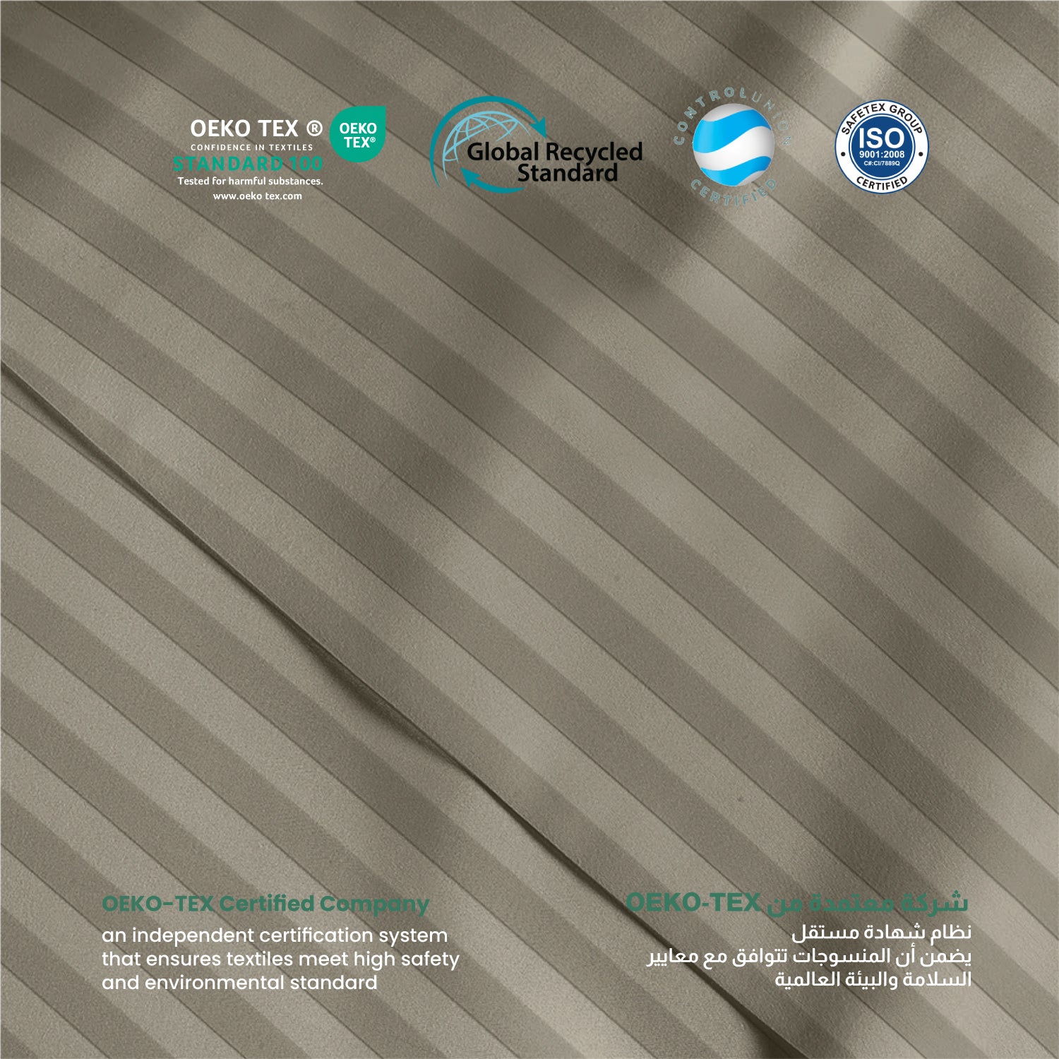 6 Piece Duvet Cover Set 240x260cm Supersoft Grey