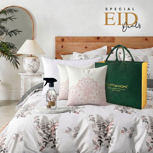 Duvet Cover Set Bamboo Pillow Cushion and Home Fragrance set Bundle 14