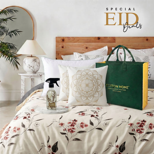 Duvet Cover Set Bamboo Pillow Cushion and Home Fragrance set Bundle 16