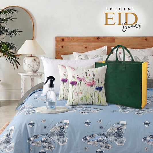 Duvet Cover Set Bamboo Pillow Cushion and Home Fragrance set Bundle 19
